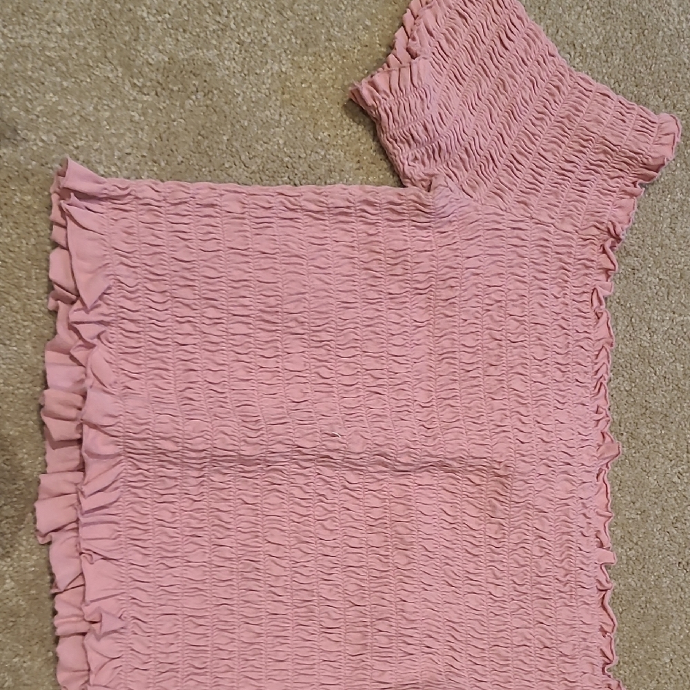 Wild Fable Light Pink Smocked Tank Top